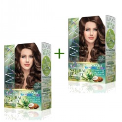 2 Paket Natural Beauty Amonyaksız Saç Boyası 5.0 Açık Kahve