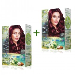 2 Paket Natural Beauty Amonyaksız Saç Boyası 3.66 Patlıcan Moru