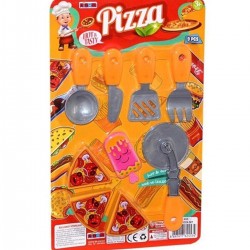 Küçük Pizza Oyuncak Seti 40x25 cm 9 parça