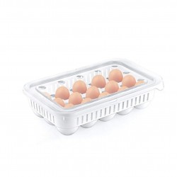 15'li Şeffaf Yumurta Saklama Kabı Yumurtalık Buzdolabına Uygun 15 li Yumurta Saklama