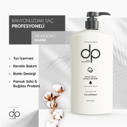 Pamuk Sütü Buğday Proteini Tuzsuz Şampuan 500ml - Nemlendirici Bakım Keratin & Biotin B7 Yıpranmış ve Hassas Saçlar